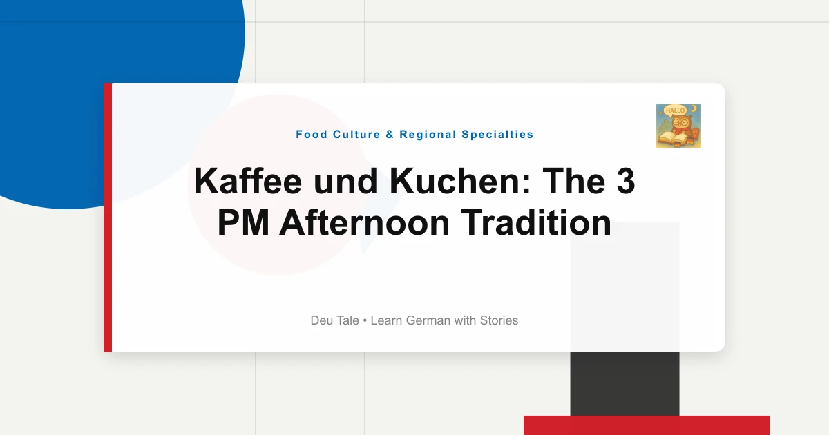 Featured image for Kaffee und Kuchen: The 3 PM Afternoon Tradition