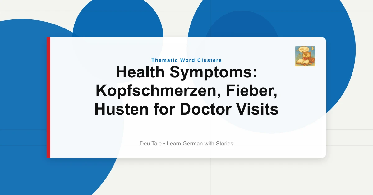 Featured image for Health Symptoms: Kopfschmerzen, Fieber, Husten for Doctor Visits