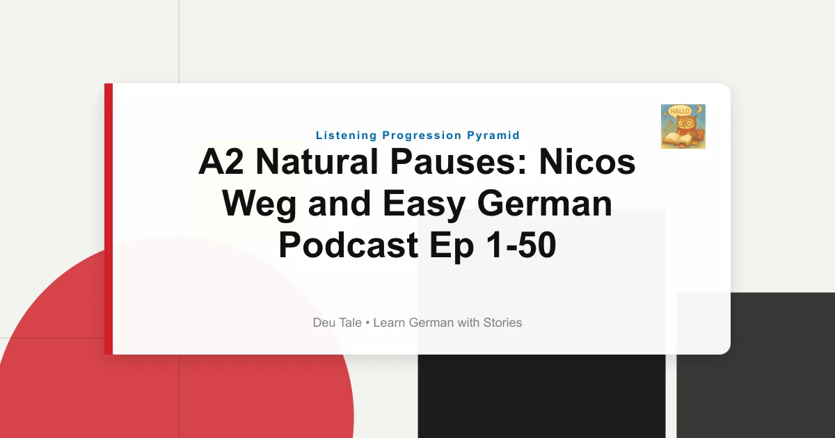 A2 Natural Pauses: Nicos Weg and Easy German Podcast Ep 1-50