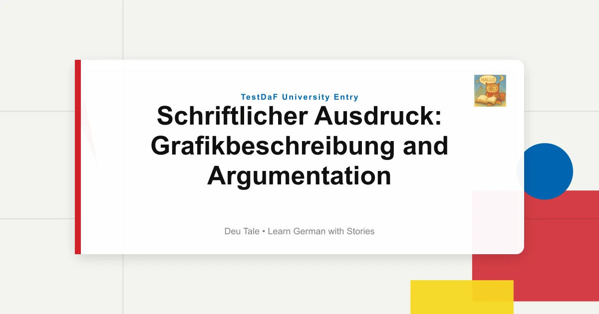 Featured image for Schriftlicher Ausdruck: Grafikbeschreibung and Argumentation