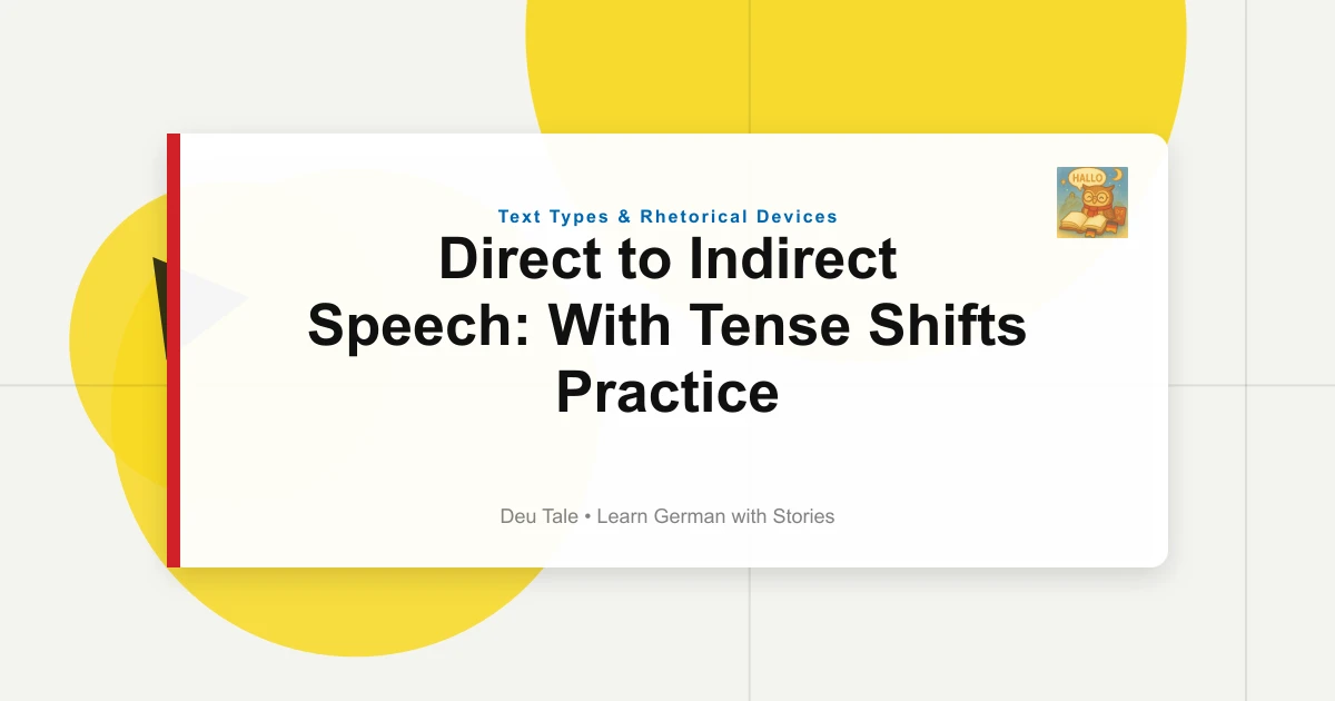 Direct to Indirect Speech: With Tense Shifts Practice